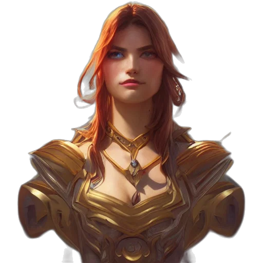 jewelry, face, dress, staff, fantasy art, concept art, photorealistic, comic book art transparent PNG cut-out