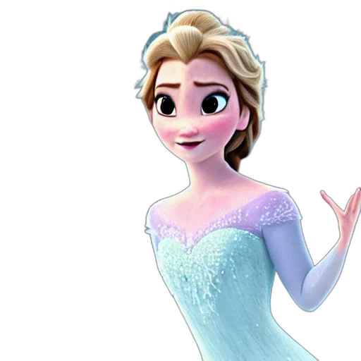 dress, crown, 3d render, cartoon transparent PNG cut-out