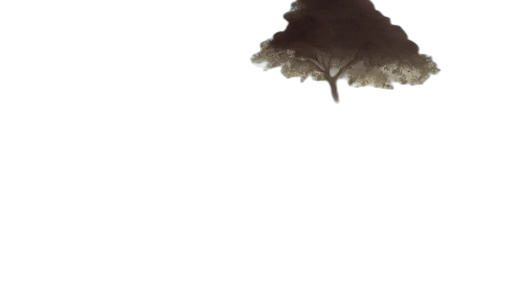 tree, umbrella, crown, creature transparent PNG cut-out