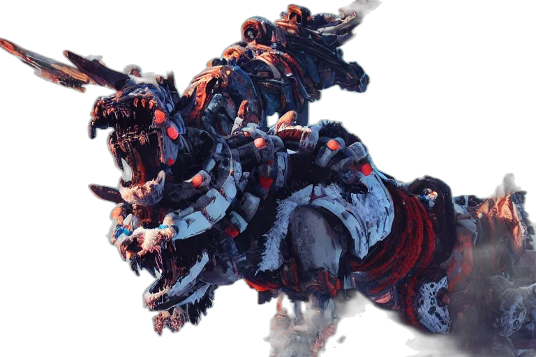 dragon, weapon, creature, animal, concept art, fantasy art, frostclaw, machine transparent PNG cut-out