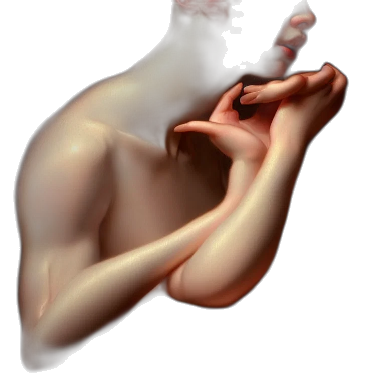 face, mask, jewelry, shoes, 3d render, photorealistic, concept art, epic transparent PNG cut-out