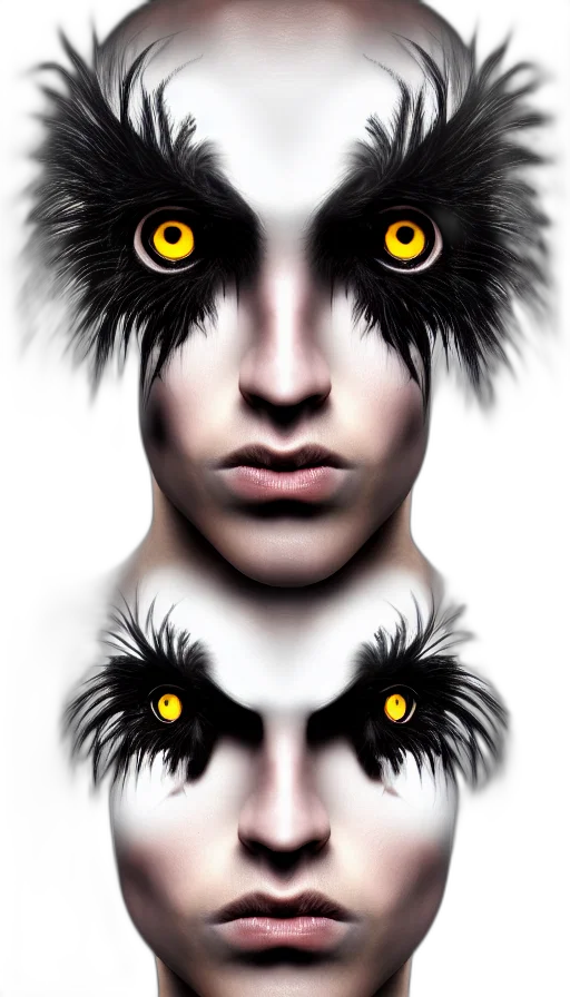 mask, creature, face, animal, fantasy art, photorealistic, concept art, 3d render transparent PNG cut-out