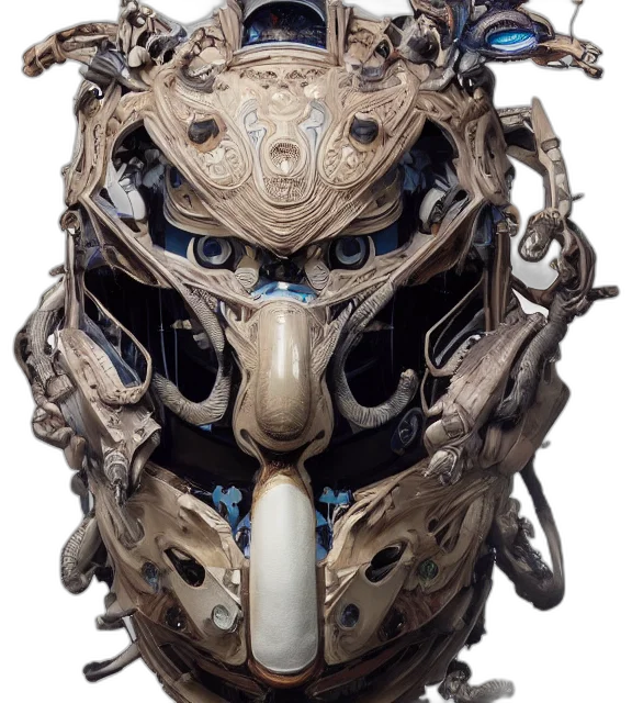 mask, robot, face, crown transparent PNG cut-out