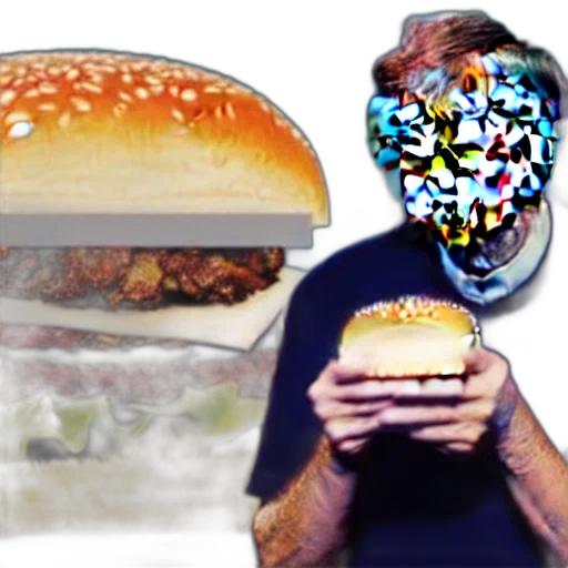 food, vaporwave, concept art, outer space transparent PNG cut-out