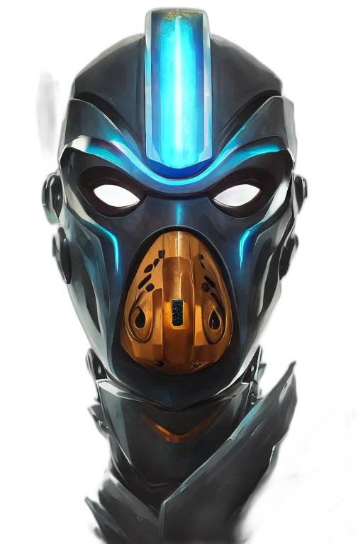 mask, robot, face, weapon transparent PNG cut-out