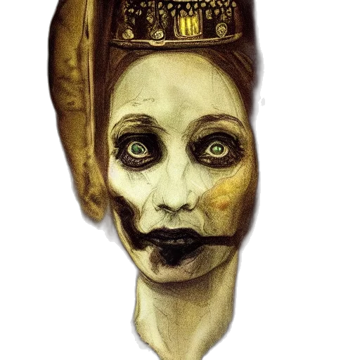 mask, crown, face, staff transparent PNG cut-out