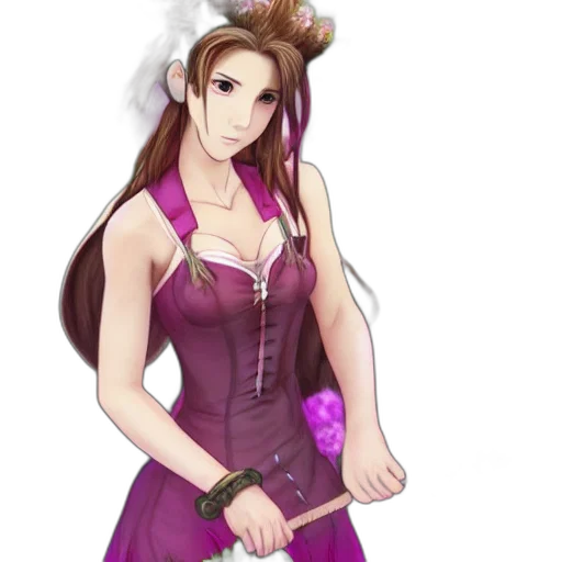 dress, staff, concept art, fantasy art transparent PNG cut-out