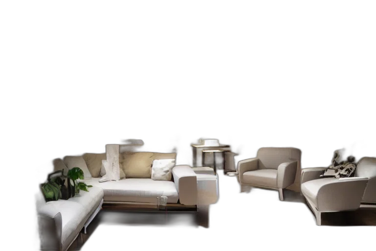 furniture, 3d render, photorealistic, concept art transparent PNG cut-out