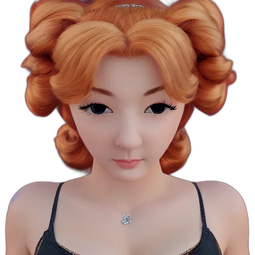 face, crown, hair, mask, 3d render, photorealistic, anime, cartoon transparent PNG cut-out