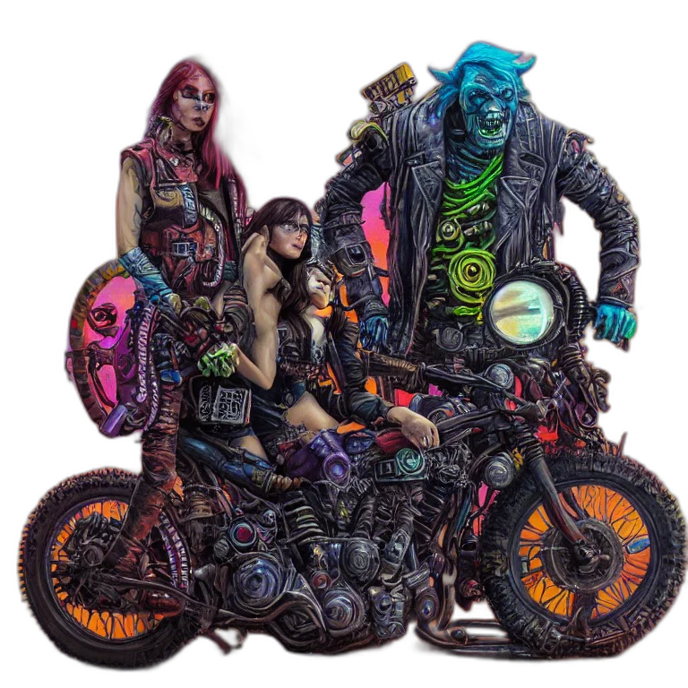 jacket, concept art, comic book art, cyberpunk transparent PNG cut-out