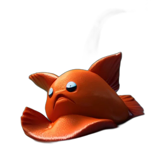 mask, animal, hat, creature, 3d render, concept art, photorealistic, underwater transparent PNG cut-out