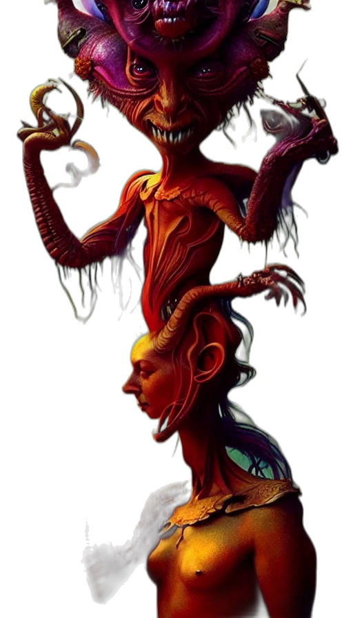 creature, staff, dragon, mask, concept art, fantasy art, 3d render, pixel art transparent PNG cut-out