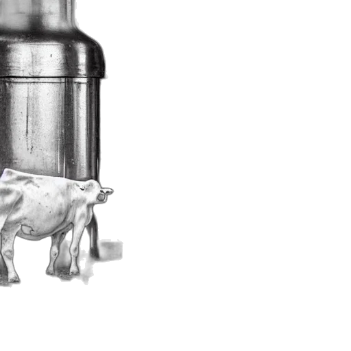 bottle, animal, photorealistic, 3d render, pencil sketch, concept art, dirty, milk transparent PNG cut-out