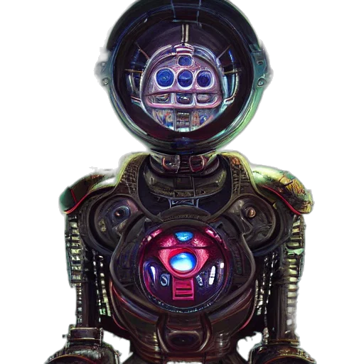 robot, staff, face, animal transparent PNG cut-out