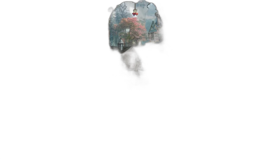 umbrella, jacket, mask, hat transparent PNG cut-out