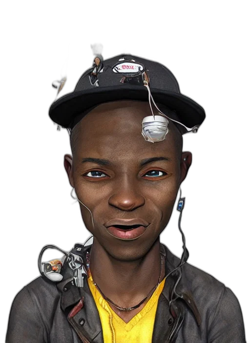 face, staff, robot, jewelry, photorealistic, concept art, cartoon, 3d render transparent PNG cut-out