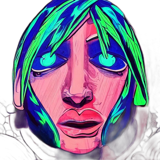 face, mask, creature, robot transparent PNG cut-out
