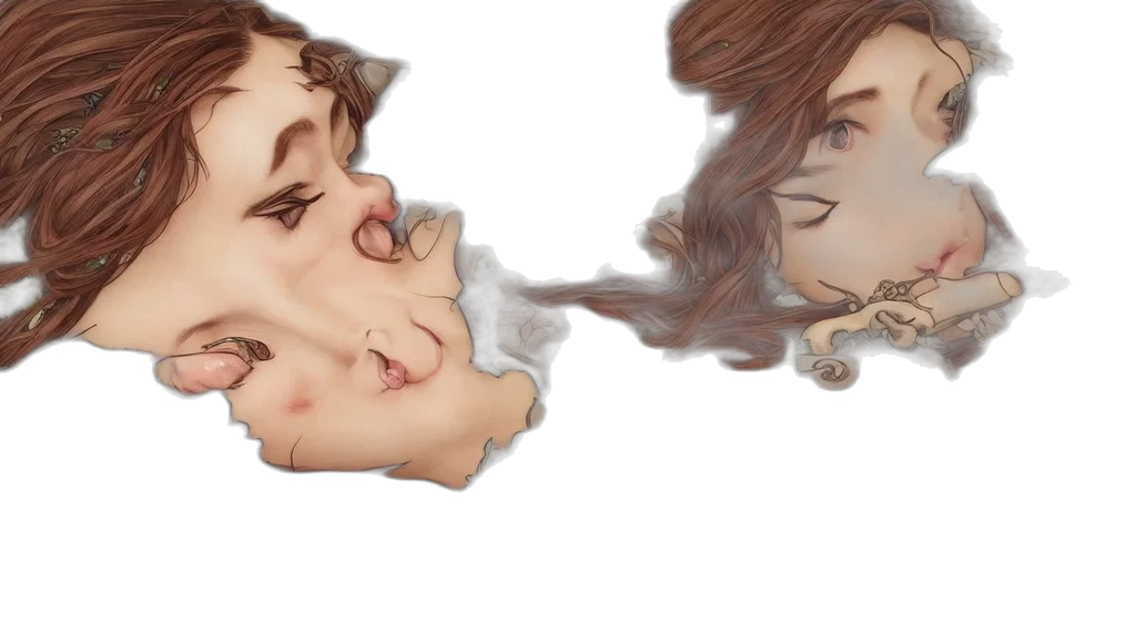 mask, face, watercolor, photorealistic transparent PNG cut-out