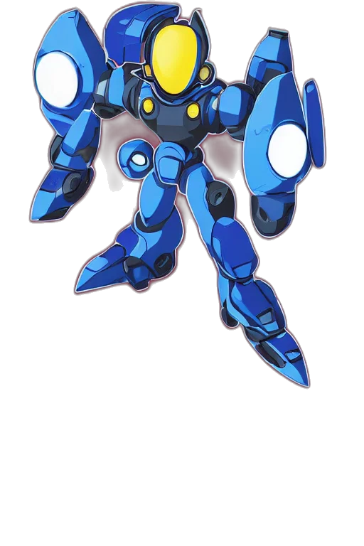 robot, weapon, creature, animal, concept art, pixel art, 3d render, anime transparent PNG cut-out