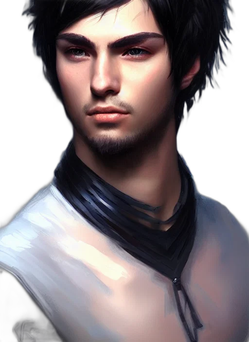 face, staff, photorealistic, fantasy art transparent PNG cut-out