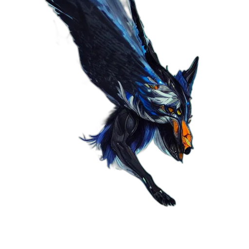 dragon, animal, creature, staff transparent PNG cut-out