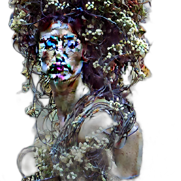 mask, face, hair, crown, photorealistic, pixel art, fantasy art, concept art transparent PNG cut-out