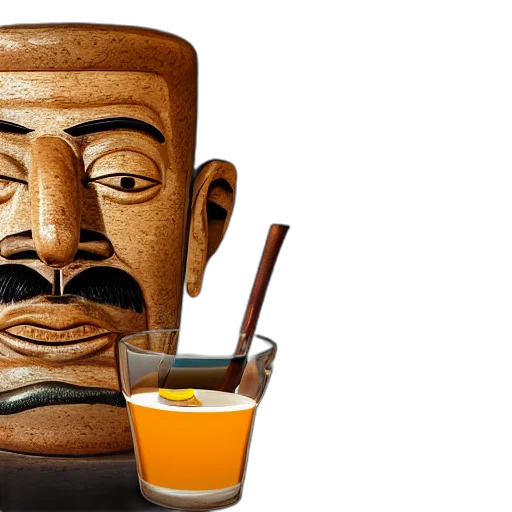 food, mask, face, 3d render transparent PNG cut-out