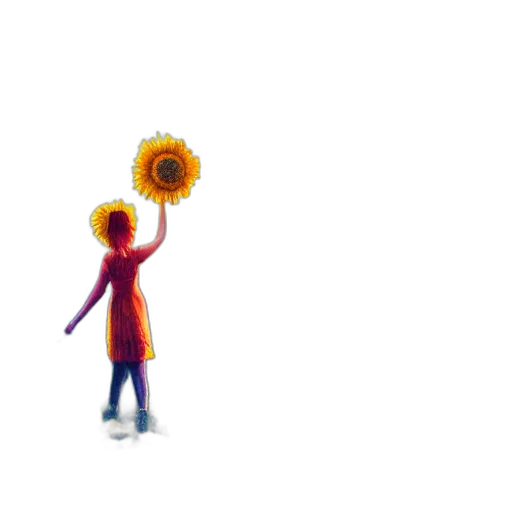 flower, umbrella, staff, weapon transparent PNG cut-out
