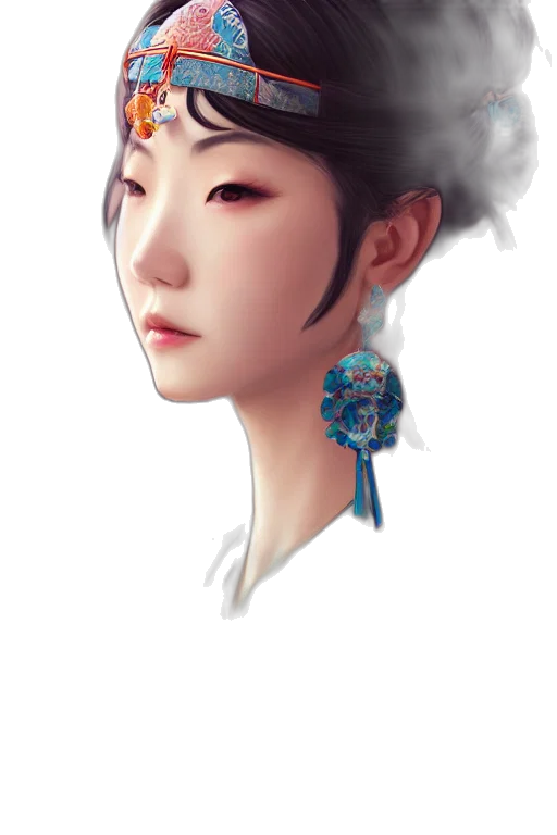 face, staff, mask, crown, photorealistic, fantasy art, oil painting, concept art transparent PNG cut-out