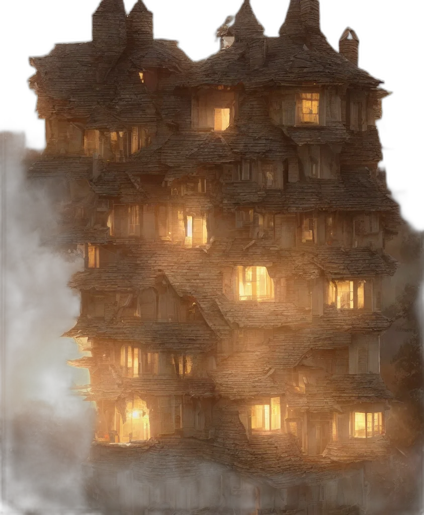 building, dragon, furniture, dress, concept art, fantasy art, 3d render, photorealistic transparent PNG cut-out