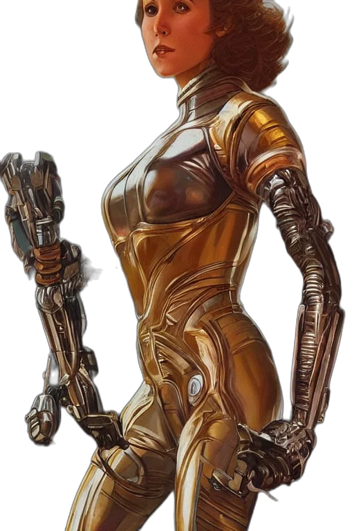 robot, staff, weapon, concept art transparent PNG cut-out