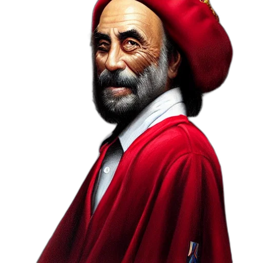 staff, hat, face, crown transparent PNG cut-out