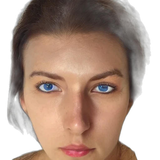 face, mask, hair, robot, photorealistic, 3d render, oil painting, concept art transparent PNG cut-out