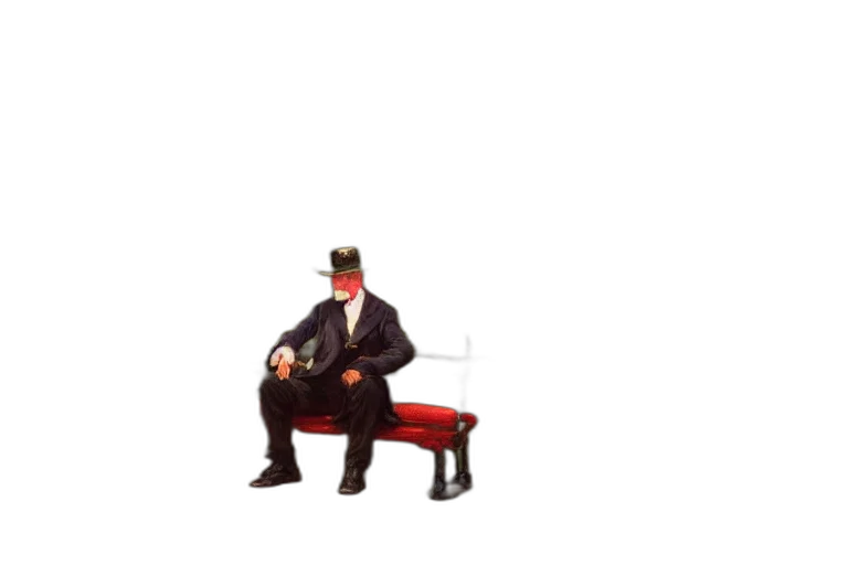 furniture, staff, hat, robot, pixel art, concept art, 3d render, photorealistic transparent PNG cut-out