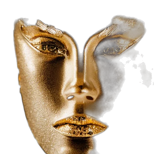 mask, face, jewelry, crown, photorealistic, 3d render, concept art, fantasy art transparent PNG cut-out