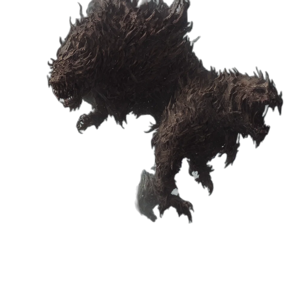 dragon, creature, hair, animal, concept art, 3d render, fantasy art, pixel art transparent PNG cut-out