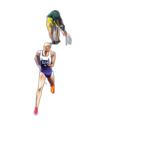 3d render, pixel art, concept art, sprinters transparent PNG cut-out