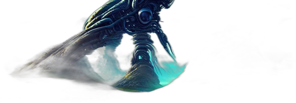 robot, creature, dragon, weapon transparent PNG cut-out