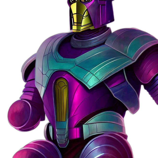 robot, 3d render, concept art, vaporwave, comic book art, dark, epic, professional transparent PNG cut-out