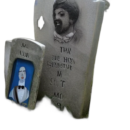 concept art, vaporwave, guy, hosting, blast, party, gravestone, funny transparent PNG cut-out