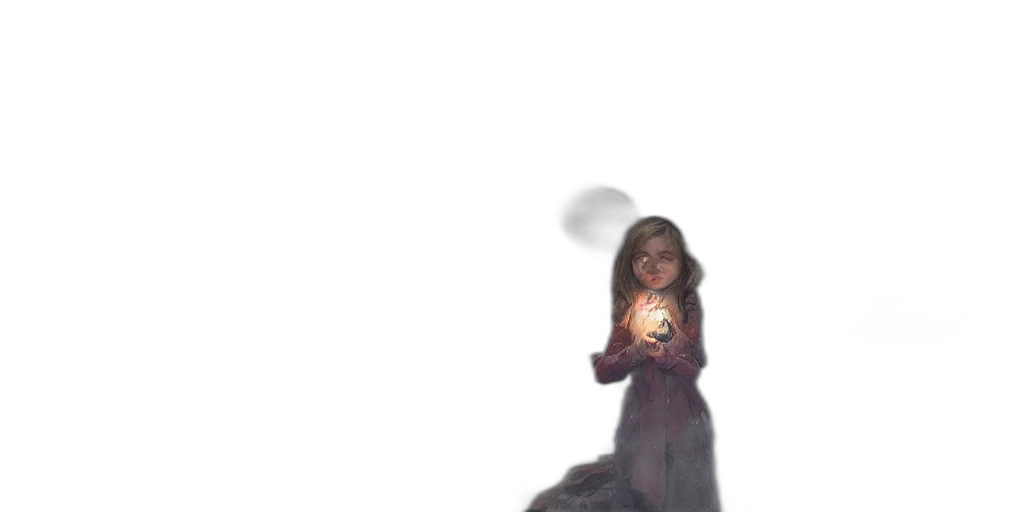 dress, creature, staff, robot transparent PNG cut-out