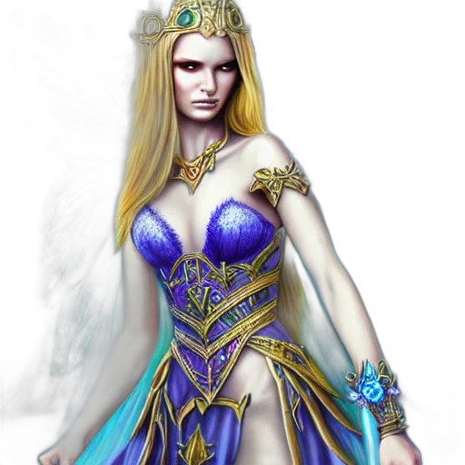 dress, jewelry, fantasy art, concept art transparent PNG cut-out