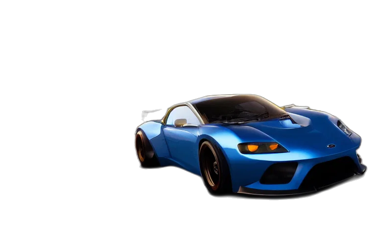 car, weapon, animal, 3d render, photorealistic, concept art, anime, blue transparent PNG cut-out