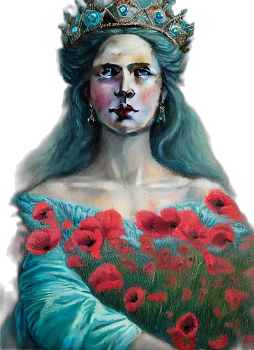 face, dress, mask, crown transparent PNG cut-out
