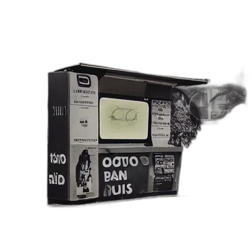 robot, old, polaroids, futuristic transparent PNG cut-out