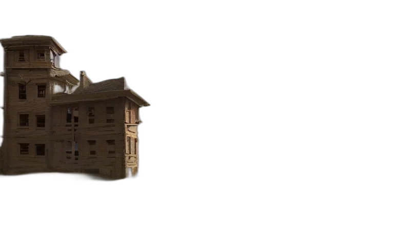 building, furniture, weapon, 3d render transparent PNG cut-out