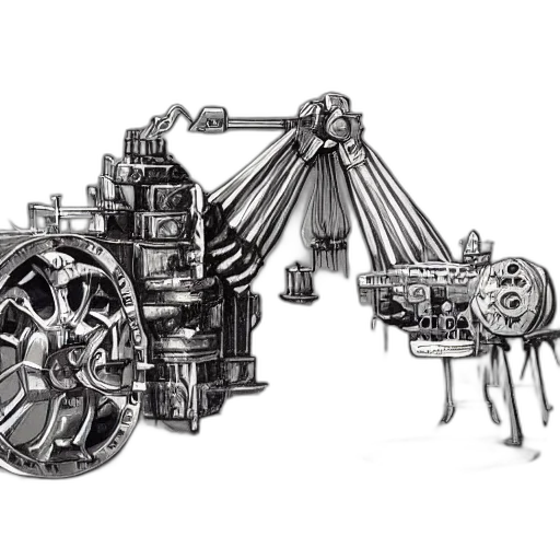 robot, weapon, jewelry, furniture, concept art, 3d render, pencil sketch, photorealistic transparent PNG cut-out