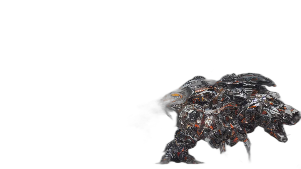 dragon, animal, creature, robot transparent PNG cut-out