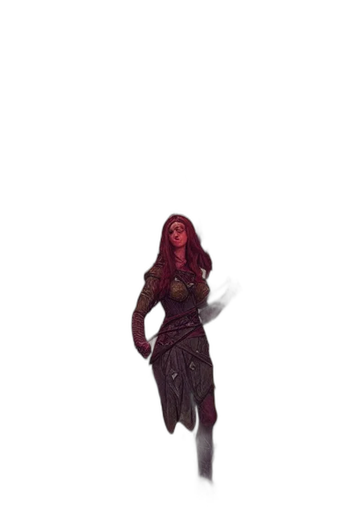 dress, staff, creature, weapon transparent PNG cut-out