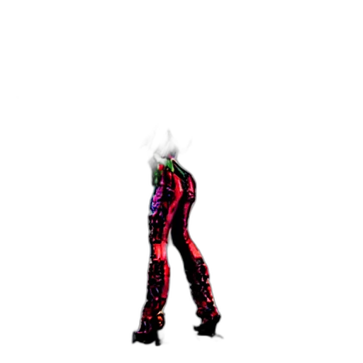 robot, jacket, shoes, staff transparent PNG cut-out